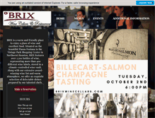 Tablet Screenshot of brixwinecellars.com